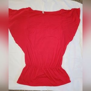 Womens red work shirt